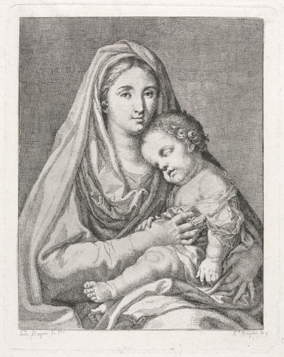 Madonna and Child (efter Francisco Bayeu y Subias) af Ramon Bayeu y Subias