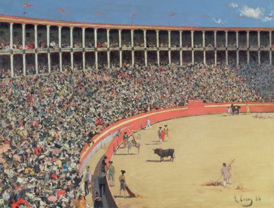 Bullfight af Ramon Casas i Carbo