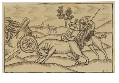 Turisme i det spanske landskab (blyant, pen og blæk på papir) af Ramon Casas i Carbo