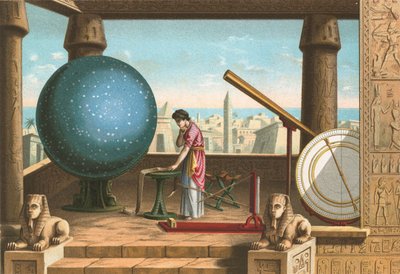 Ptolemæus i observatoriet i Alexandria af Ramon Puiggari