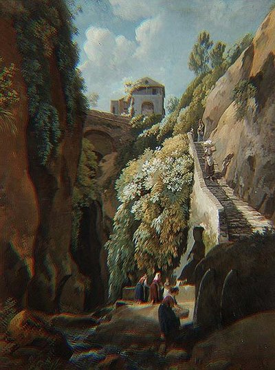 Capri (akvarel) af Ramsay Richard Reinagle