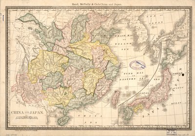 Kina og Japan LOC 2006458430 af Rand McNally and Company