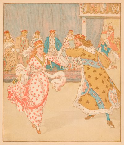 Og slog Knave fuld sår, 1880. af Randolph Caldecott