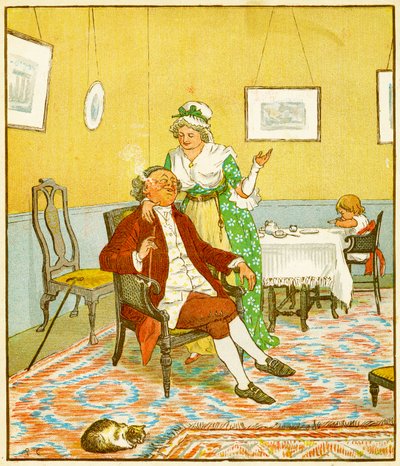 Frontice piece, The Diverting History of John Gilpin, 1878 af Randolph Caldecott
