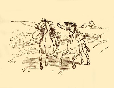 John Gilpin er fundet af postdrengen fra Bell Inn, 1878, c1918. af Randolph Caldecott