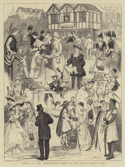 Noter ved Shakespeare-showet i Royal Albert Hall af Randolph Caldecott