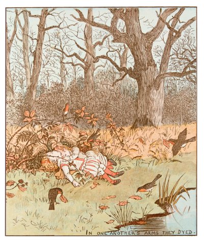 Scene fra The Babes in the Wood, 1878 af Randolph Caldecott