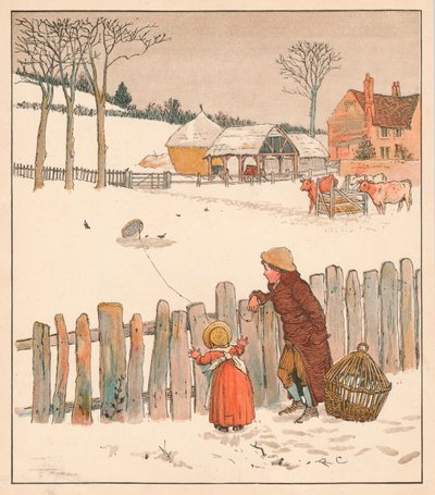 Fuglefælden, midten af slutningen af det 19. århundrede. af Randolph Caldecott