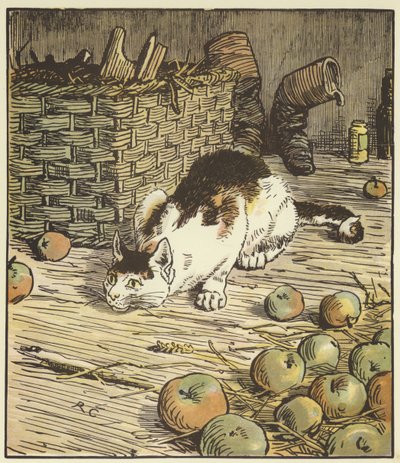 The House That Jack Built (farve litho) af Randolph Caldecott