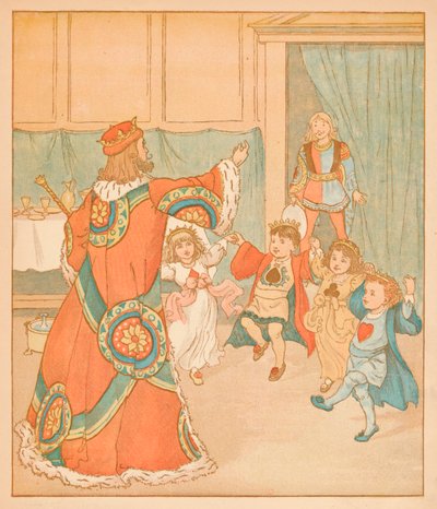 The King of Hearts, Called for those Tarts, 1880. af Randolph Caldecott
