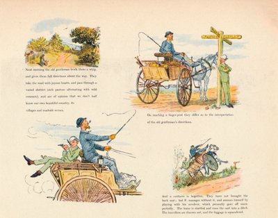 En hundevogns mærkelige eventyr, 1888, 1946 af Randolph Caldecott