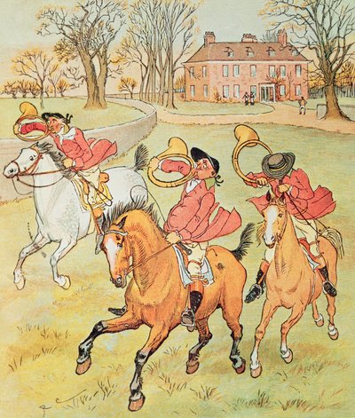 Tre Joviale Jægere af Randolph Caldecott