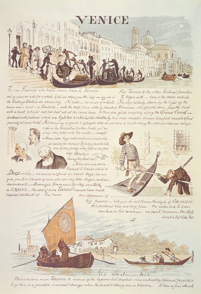 Venedig, med tegneserieskitser af Randolph Caldecott