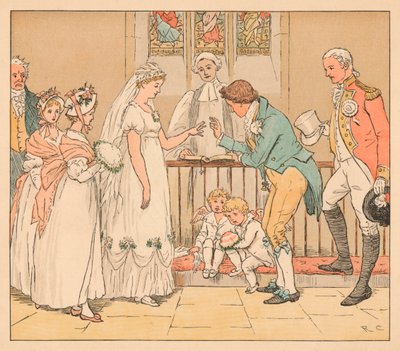 ...og hun giftede sig meget uforsigtigt med Barberen, c1885, 1934. af Randolph Caldecott