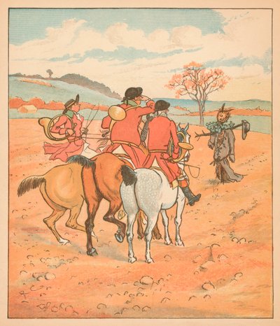 ...det første, de fandt, var en laset boggart, på en mark..., 1880. af Randolph Caldecott