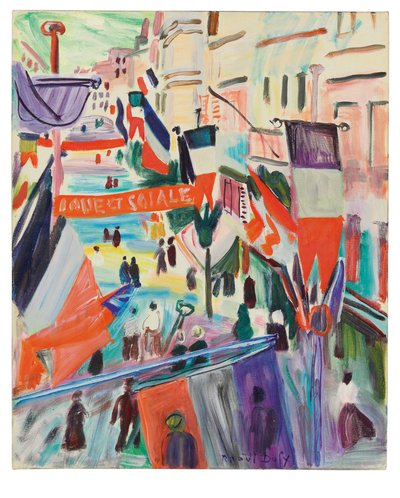 14. juli i Le Havre af Raoul Dufy