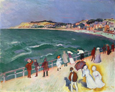 En promenade på molen af Raoul Dufy
