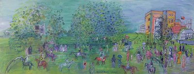 Ascot, ca. 1930 (olie på lærred) af Raoul Dufy