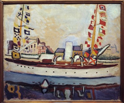 Skansebåd, 20. århundrede (olie på lærred) af Raoul Dufy