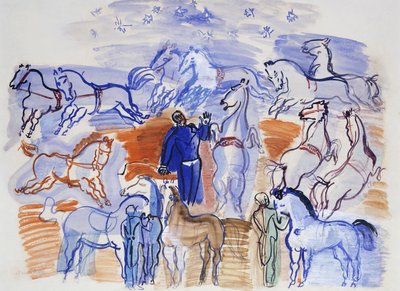 Cirkusheste; Heste i cirkus af Raoul Dufy