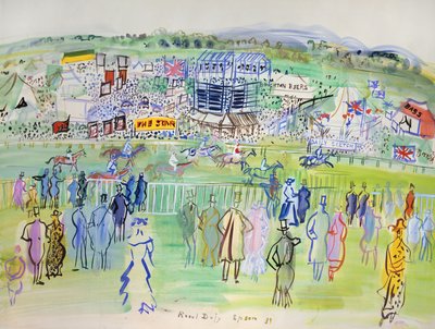 Epsom, væddeløbsbanen af Raoul Dufy
