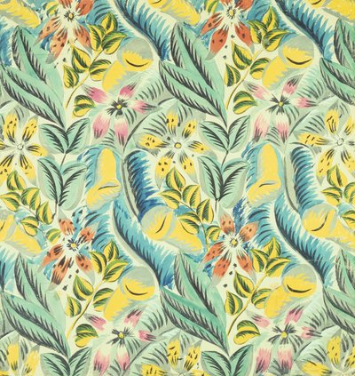 Blomster og blade (gouache på papir) af Raoul Dufy