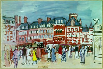 Huse i Trouville af Raoul Dufy