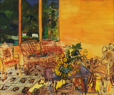 Interiør, Vernet les Bains; Interieur, Vernet les Bains af Raoul Dufy