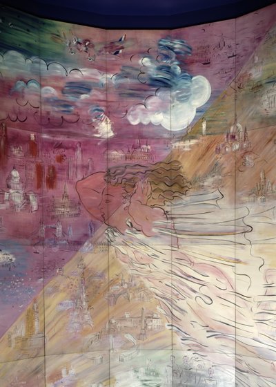 La Fee Electricite, detalje af venstre side af Raoul Dufy