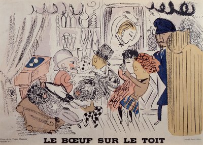 Le Boeuf sur le Toit, illustration fra den første udgave af 