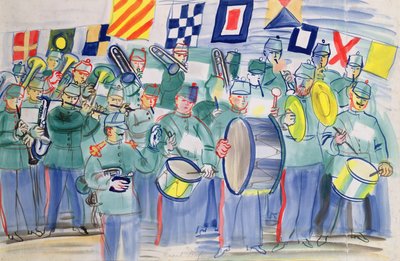 Musik i toldkammeret i Le Havre af Raoul Dufy