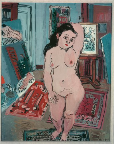Nøgen med arumliljer af Raoul Dufy