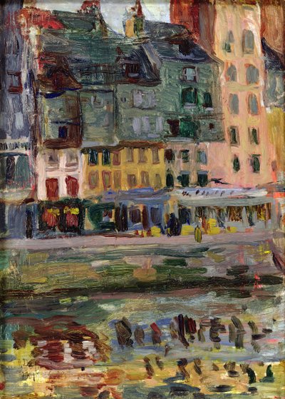 Gamle huse på havnen i Le Havre af Raoul Dufy