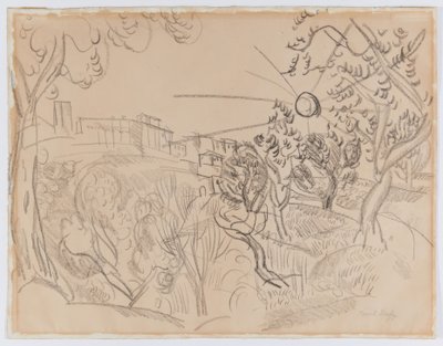 Oliventræer i Provence af Raoul Dufy
