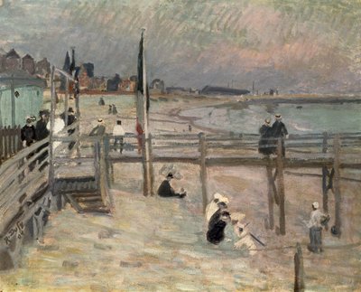 På stranden ved Sainte-Adresse af Raoul Dufy