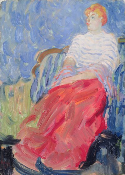 Portræt af kunstnerens søster, Suzanne Dufy af Raoul Dufy
