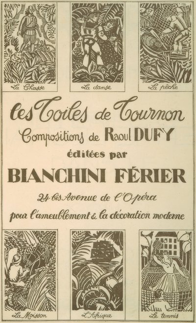 Reklame for Tournon-lærreder af Raoul Dufy