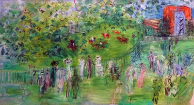 Væddeløbsbanen på Ascott af Raoul Dufy