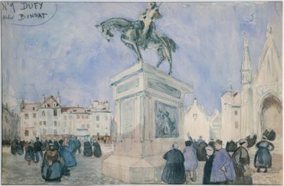 Plads i Falaise af Raoul Dufy