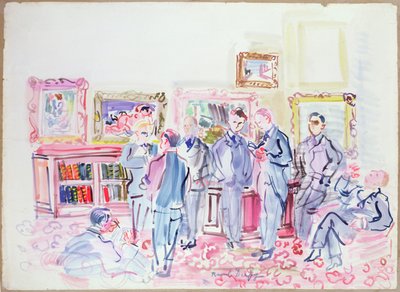The Art Amateurs (akvarel) af Raoul Dufy