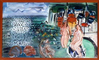 Sainte-Adresse-bugten (Sainte-Adresse), 20. århundrede (olie på lærred) af Raoul Dufy