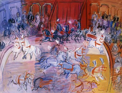The Big Top, ca. 1935 (olie på lærred) af Raoul Dufy