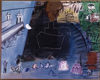 The Black Cargo (olie på lærred, 20. århundrede) af Raoul Dufy