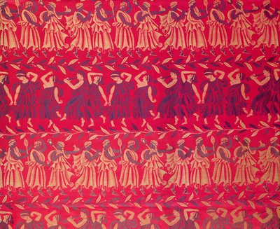 "The Cortege of Orpheus", en silkedamask designet af Raoul Dufy (1878-1953), vævet af Bianchini-Ferier af Raoul Dufy