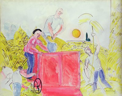 The Harvesters (gouache på papir) af Raoul Dufy