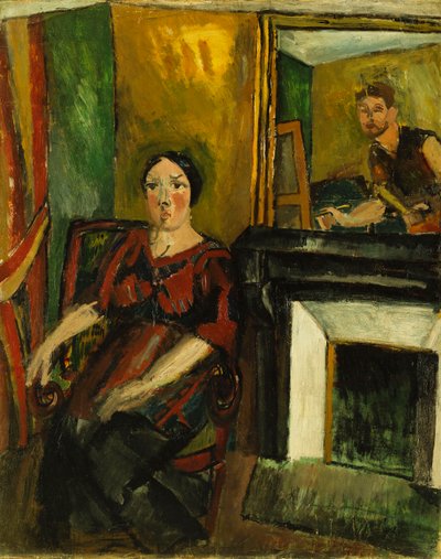 Maleren og hans model; Le Peintre et son Modele af Raoul Dufy