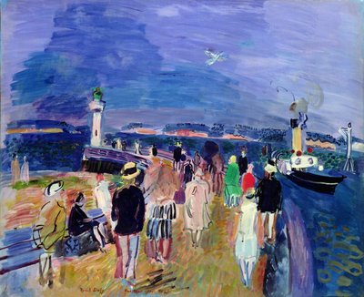 Molen ved Honfleur af Raoul Dufy