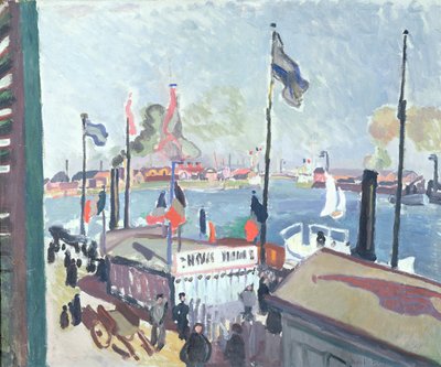 Havnen i Le Havre af Raoul Dufy