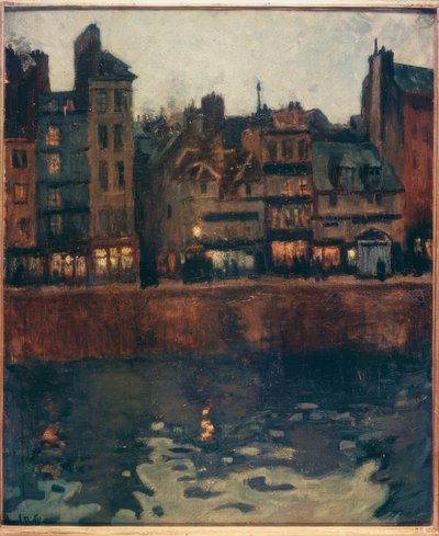 Havnen i Le Havre i skumringen af Raoul Dufy