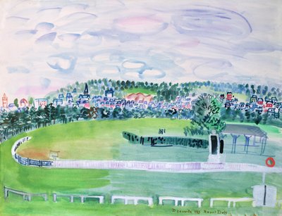 Væddeløbsbanen i Deauville af Raoul Dufy